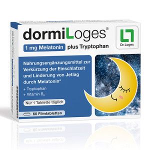 dormiLoges® 1 mg Melatonin plus Tryptophan