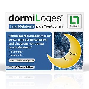 dormiLoges® 1 mg Melatonin plus Tryptophan